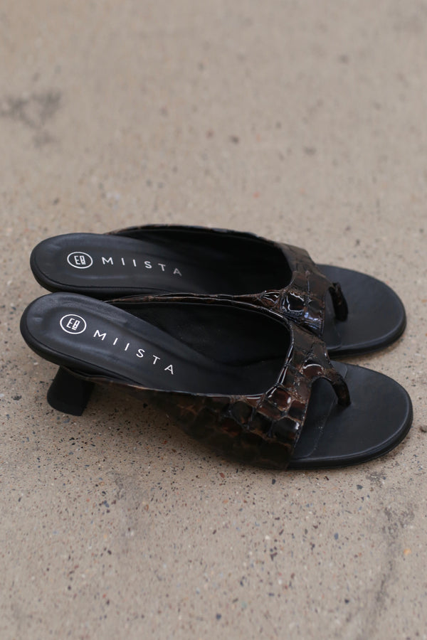 Miista Palmyra Slide Sandals MST-E8_3590-BROWN